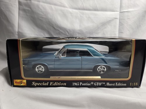 1:18 1965 Pontiac GTO Hurst Edition -- blau -- Maisto - Bild 2 von 6