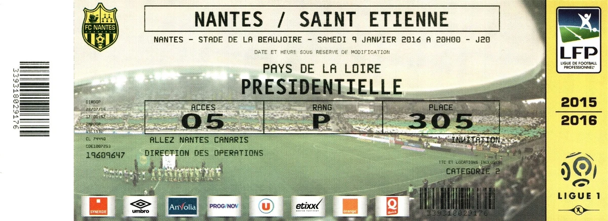Fanion Vintage FC Nantes, Foot Français, D'avant 2000, Collection