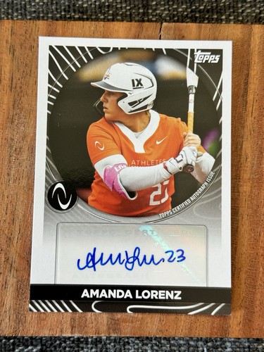 AMANDA LORENZ 2023 TOPPS ATHLETS UNLIMITED AU ATHLET AUTO CARD #AUA-AL
