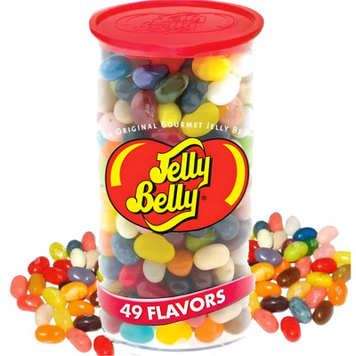 Jelly Belly 49 Flavors Jelly Beans 12 oz Clear Resealable Container
