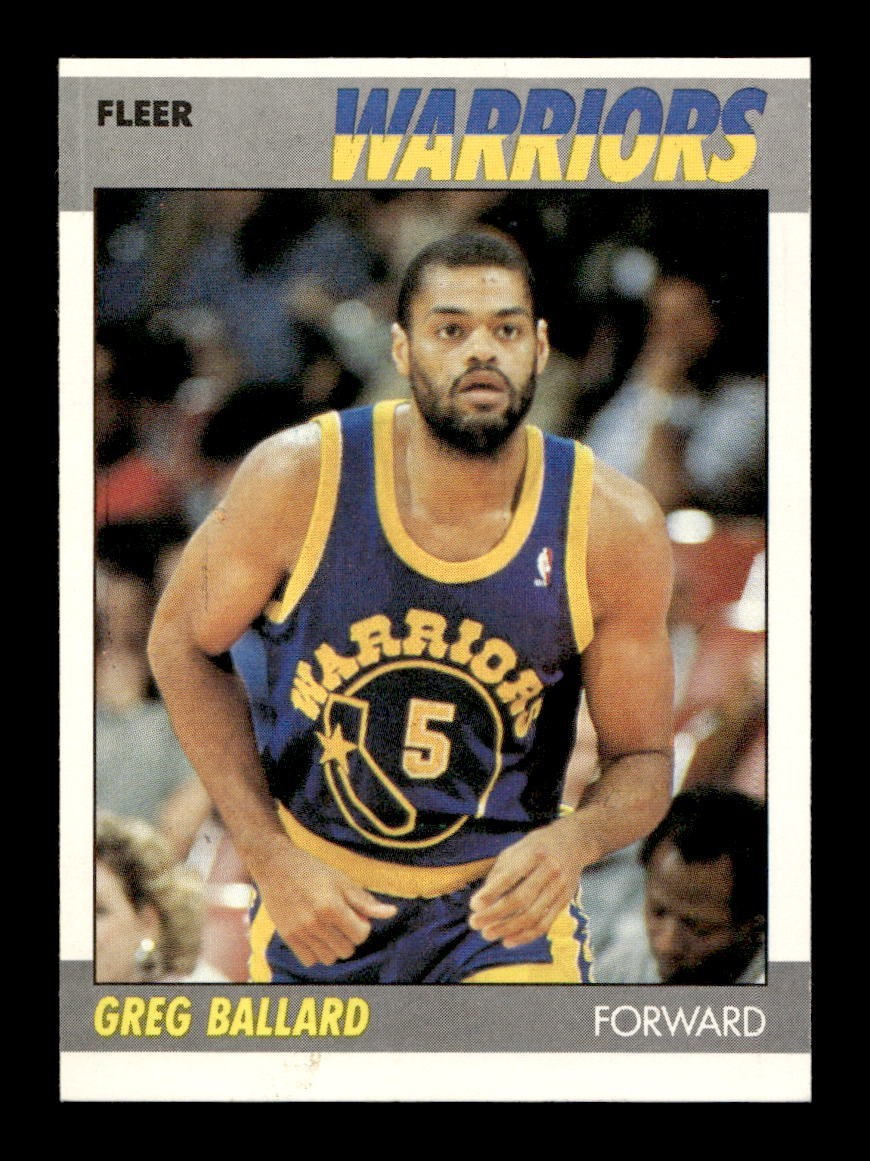 1987-88 Fleer #7 Greg Ballard Warriors NEAR MINT *s4