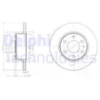 Delphi 2X Bremsscheibe Hinten Ø296 Mm Voll Unbeschichtet FüR Iveco Daily IV