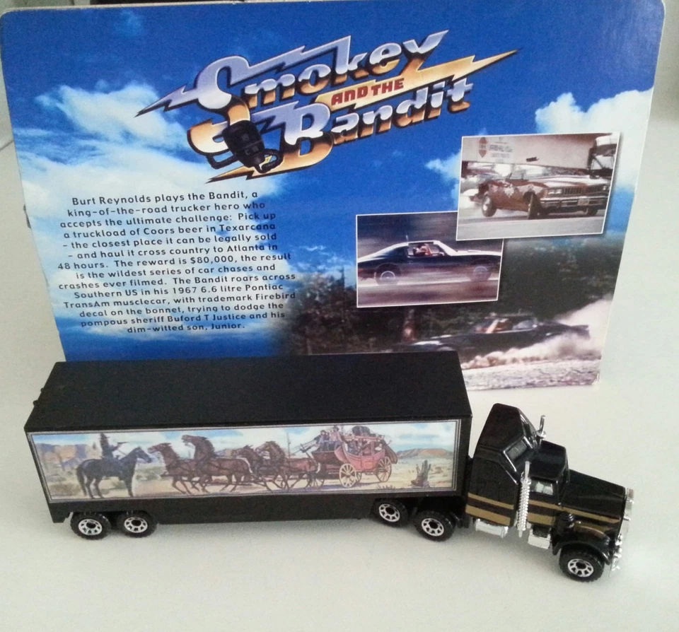 SMOKEY and THE BANDIT CUSTOM MADE SNOWMAN RIG SEMI TRUCK and window sticker! - Image 3 of 4