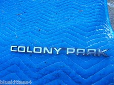 1989 Colony Park Rear Fender Trim Emblem Ornament Oem Used Original Mercury 1991