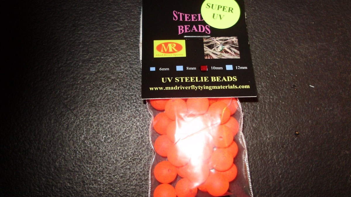 Confezione Da 200 Perline UV 10mm Per Trota E Steelhead - 16 Colori - Pesca In Acqua Dolce (Mad River Sports)