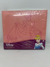 New DISNEY PRINCESS Pink Embossed Sparkle Cinderella 8 x 8 Scrapbook Album NEW