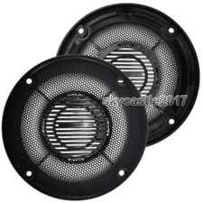 2pcs 4" inch Car Speaker Cover Decorative Circle Metal Mesh Grille 132mm Black3