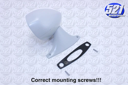 RH Primed Mirror CORRECT Screws Fits 73 74 Road Runner Satellite Charger Mopar