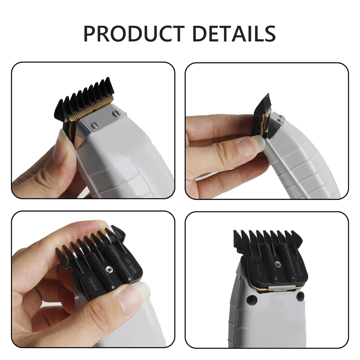 8 Pack Clipper Guards for Wahl Detailer & Andis T Outliner