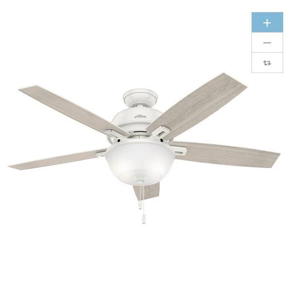 NEW 52 In Vintage Antique Electric Indoor White Speed Light Ceiling Fan 5 Blades - Image 2 of 4