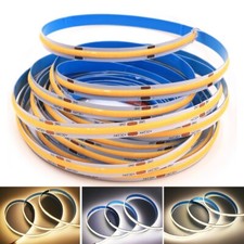 DC 12/24V 320/384/480/528 LED Tape 5M Flexible COB Strip Light Flexible for Home