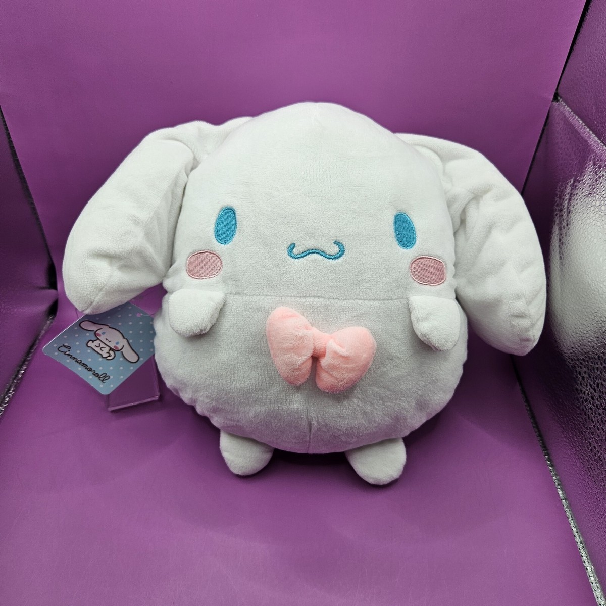 Sanrio Cinnamoroll White Round Japanese Plush Crossbody Bag Blue