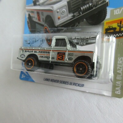 MOC HOT WHEELS 1:64 HTF 2020 ZAMAC LAND ROVER SERIES III PICKUP