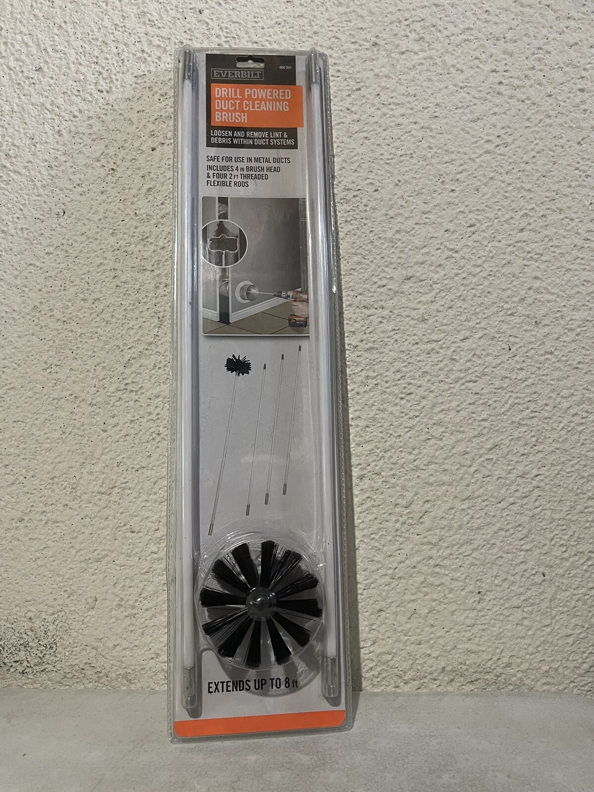 Everbilt Drill Powered Dryer Vent Cleaning Brush Kit PCPBHD eBay