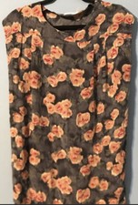 Kimchi Blue Silk Floral Shirt Dress Urban Outfitters Size XS