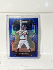 2022 Prizm Draft Picks Baseball Base Blue Sean McLain
