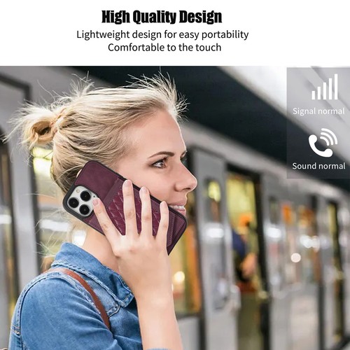 Für iPhone 6/7/8/XS/11/12/13/14/15 Umhängetasche Geldbörse Spiegel Ständer Handyhülle - Bild 50 von 66