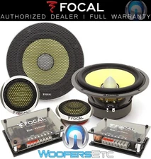FOCAL ES-165KX2 6.5" 120W RMS K2 POWER COMPONENT SPEAKERS TWEETERS CROSSOVERS
