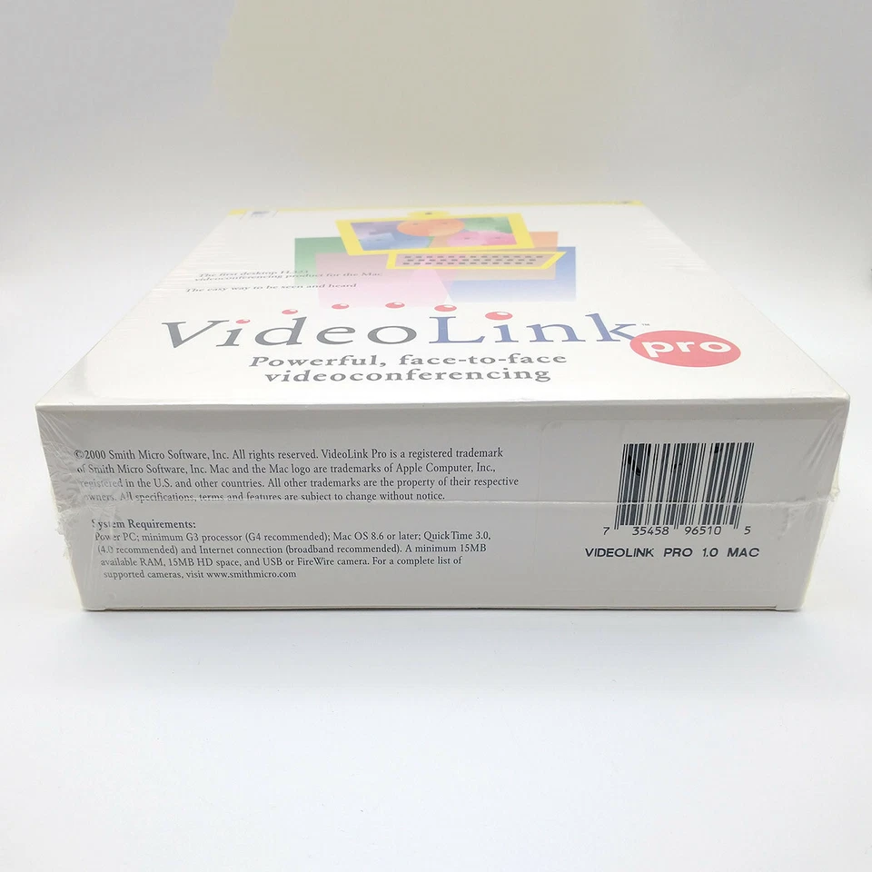 VideoLink Pro 1.0 for Mac / Vintage / 2000 Smith Micro Software / New Seled - Image 4 of 4