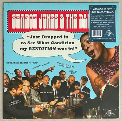 SHARON JONES & THE DAP KINGS * JUST DROPPED IN * LIMITED BLUE w/ BLACK VINYL