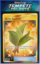 Carte Pokémon Herbe Sauveuse 180/168 Gold SL7 Soleil Lune Tempête Céleste FR 