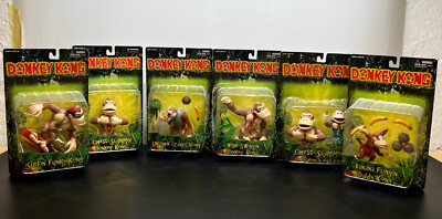 Toysite Donkey Kong Figures Nintendo RARE Vintage FULL SET! Brand
