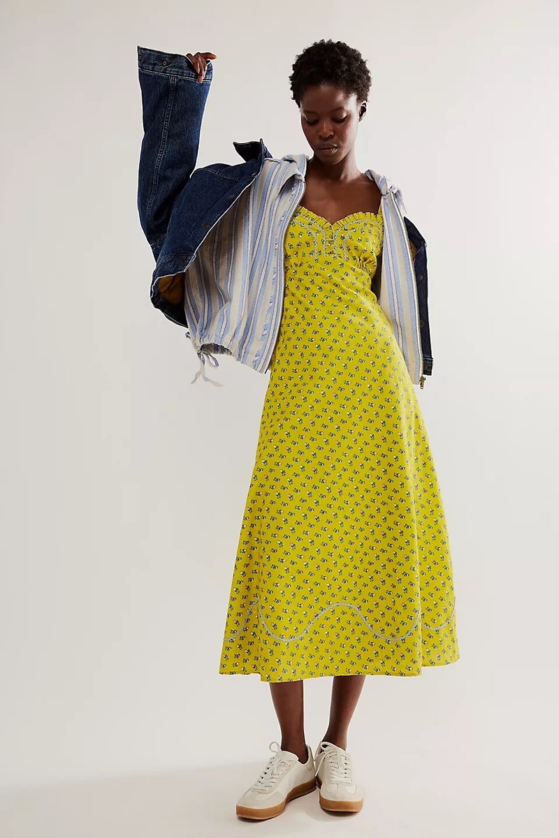 knee length dresses for ladies Foolish Heart Midi Dress by Free People main image 0