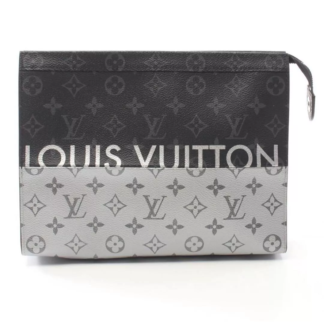 LOUIS VUITTON Monogram Split Pochette Voyage MM Clutch Bag M63039