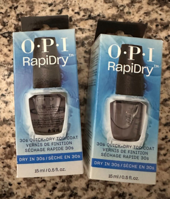 OPI Rapid Dry 30s  Quick-Dry Top Coat  0.5oz/15ml - 2 PCS
