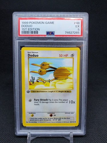 Doduo (1st Edition) graded PSA 5 for sale on eBay