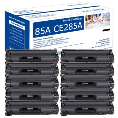 10PK CE285A Toner Cartridge for HP LaserJet P1102W M1217nfw P1102 P1109