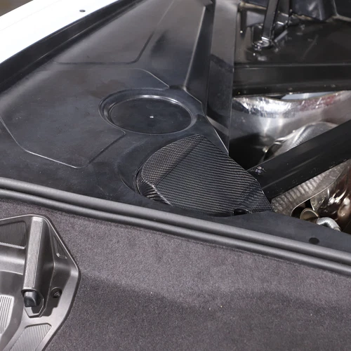 Juego de cubiertas interiores de bahía de motor de fibra de carbono seca real para Corvette C8 2020-2024 - Imagen 8 de 27