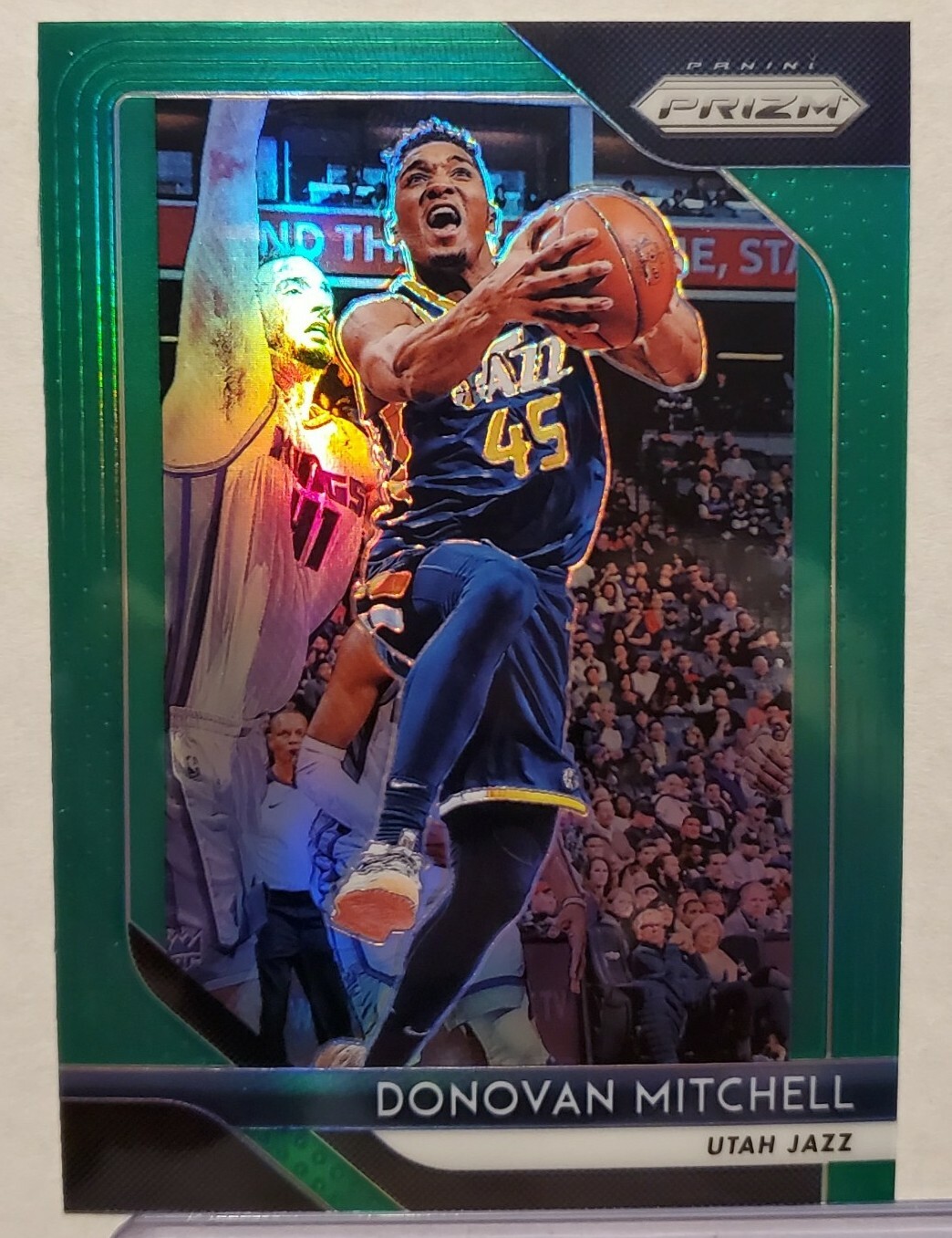 2018-19 Panini Prizm No. 143 Donovan Mitchell Green Prizm