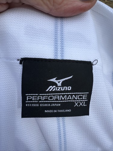 Mizuno Full Button Sleeveless Performance Baseball Trikot Herren XXL Weiß Neu - Bild 2 von 6