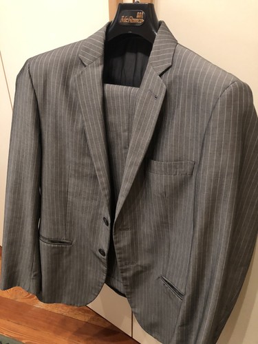 Vestito da uomo MANUEL RITZ - Taglia 50 - Gessato grigio - Usato | eBay