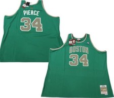 2007-08 Paul Pierce #34 Celtics Mens Mitchell & Ness Swingman Green Jersey $130