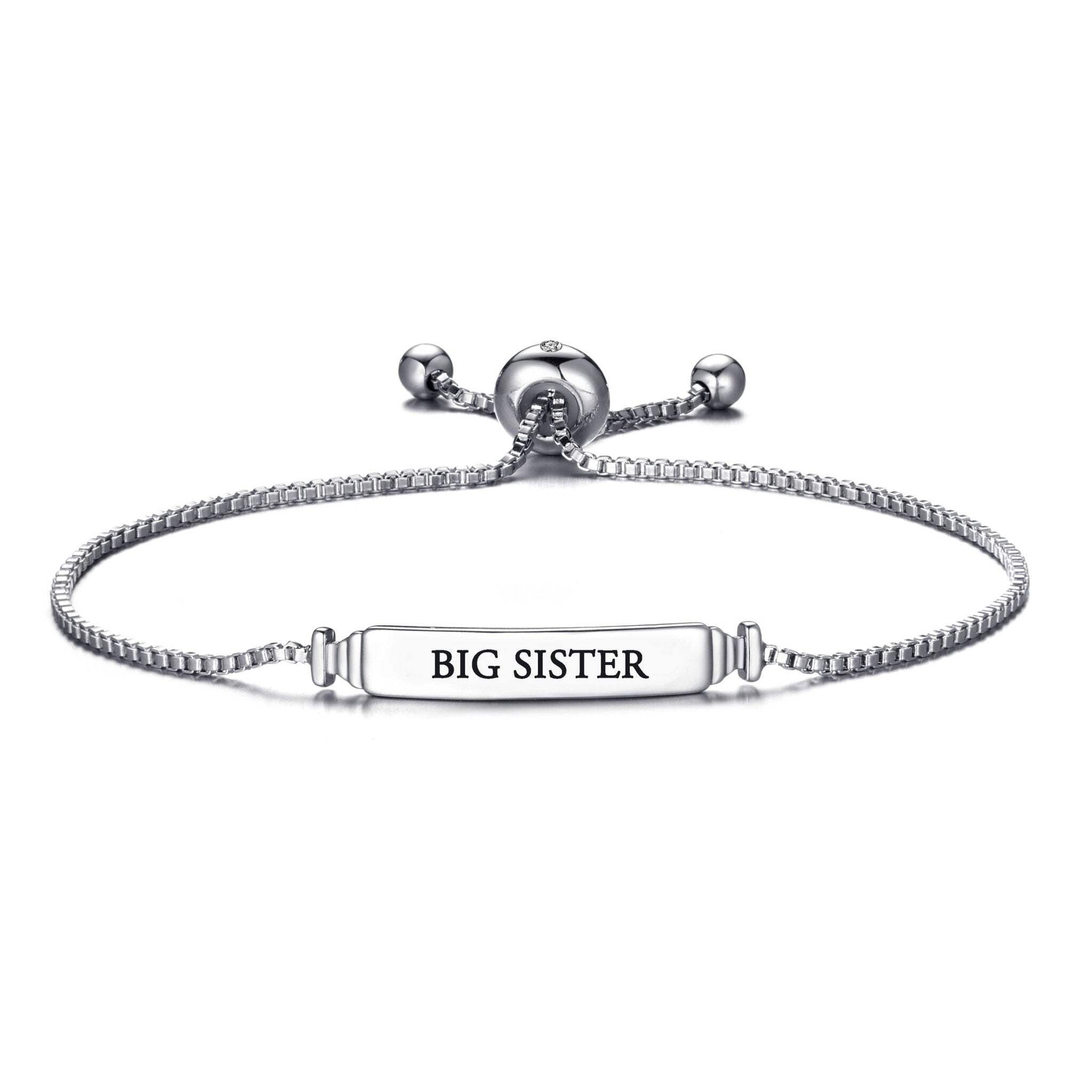 Big Sister ID Friendship Slider Bracelet Created with Zircondia® Crystals