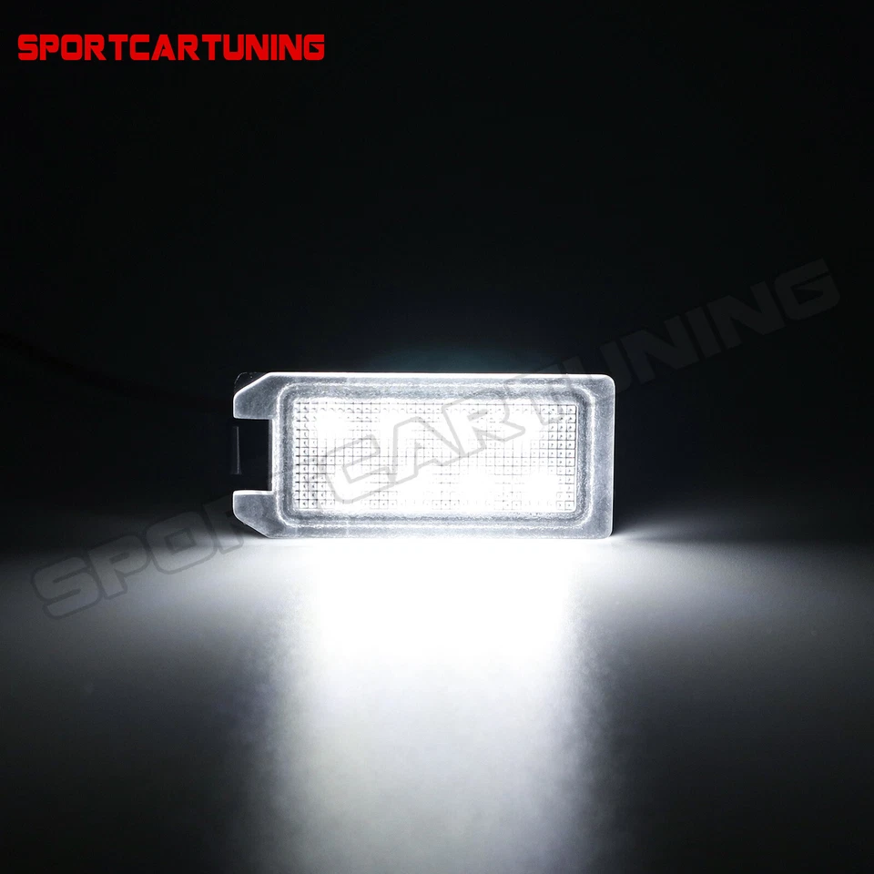 Lámparas LED blancas de matrícula para Jeep Compass Grand Cherokee Fiat 500 2014-up Foto 2 de 4