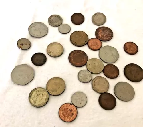 Lot of 25 Assorted World International Foreign Coins, No Silver