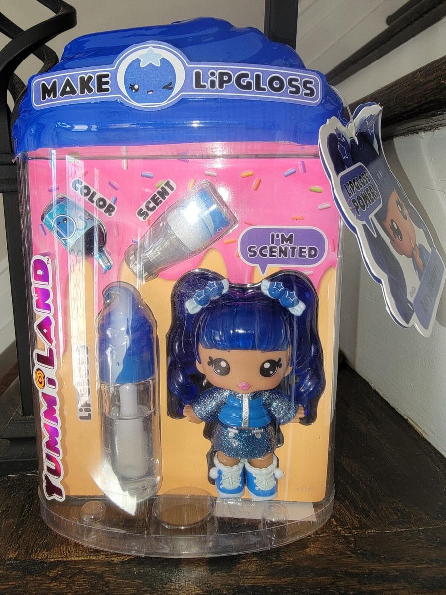 Yummi Land Make Lip Gloss Scented Rory Blueberry Gloss Kit And
