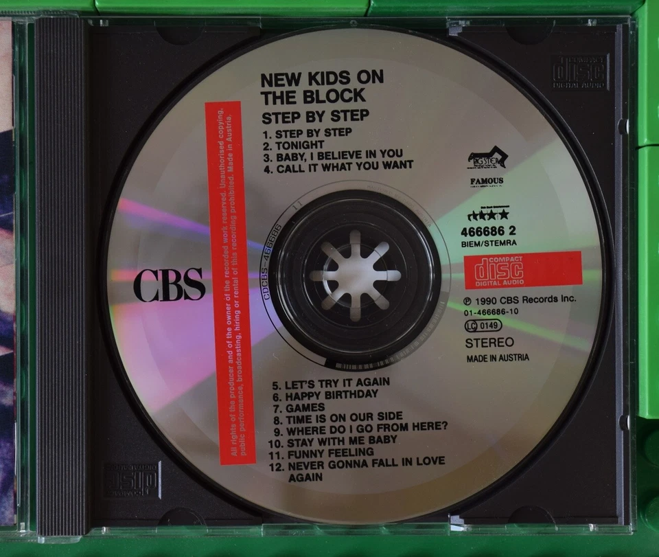 New Kids On The Block - Step By Step - CBS - CD - Bild 3 von 4