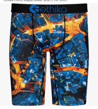Ethika The Staple FIT Tilt Shift BLUE ANG GOLD Men's Size Medium NWT