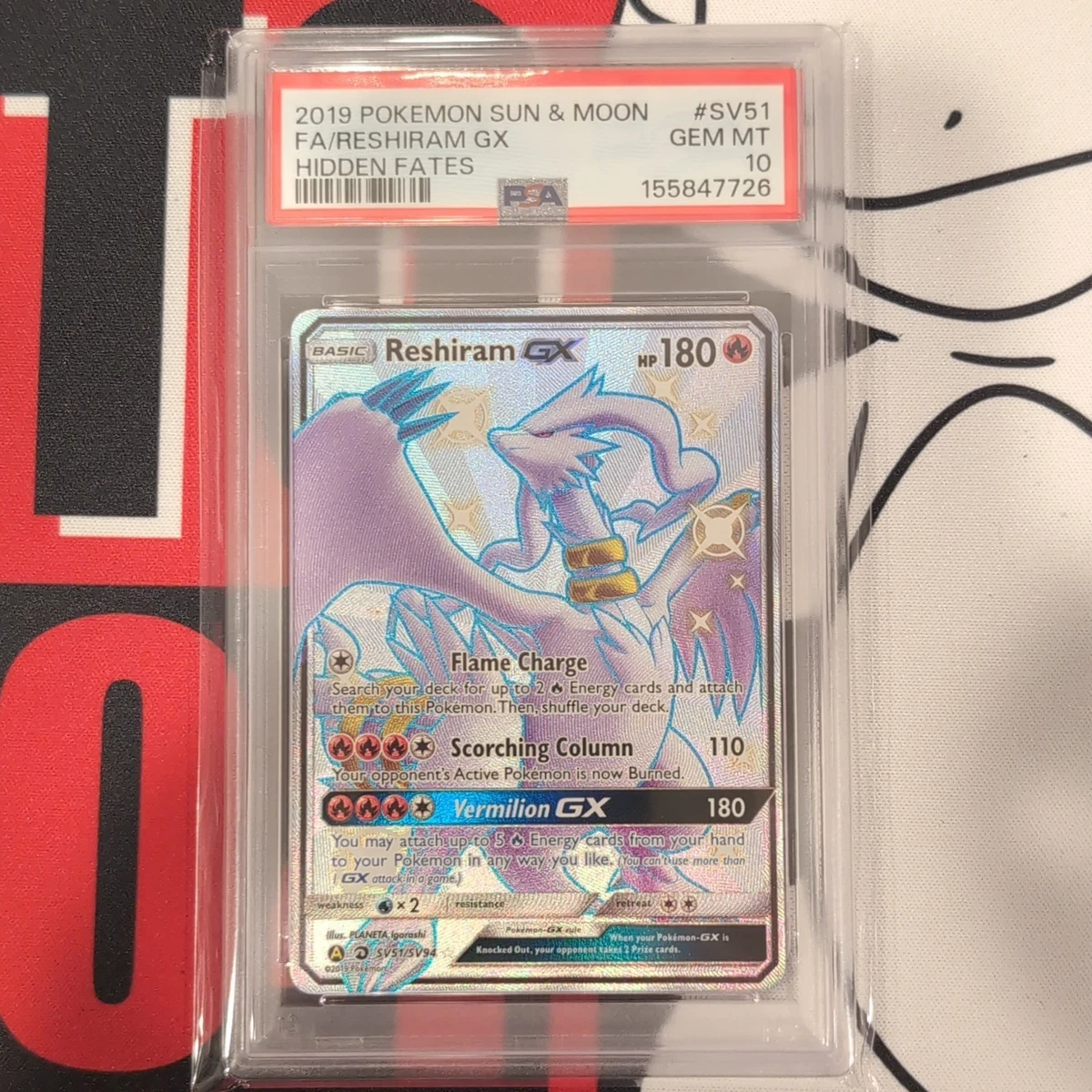 Reshiram Pokémon TCG Professional Sports Authenticator (PSA