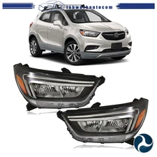 Headlight Assey For Buick Encore 2017-22 Halogen W/LED DRL Left+Right Side LH+RH