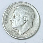 1947-S ROOSEVELT SILVER DIME - 90% SILVER - CIRCULATED COIN #5071