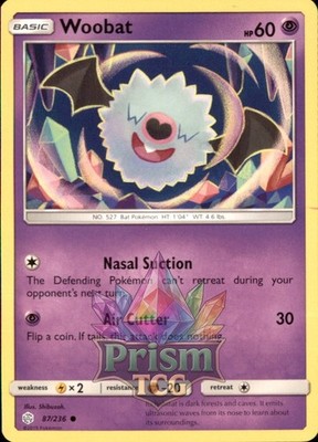 Woobat 87/236 Common Cosmic Eclipse Pokemon