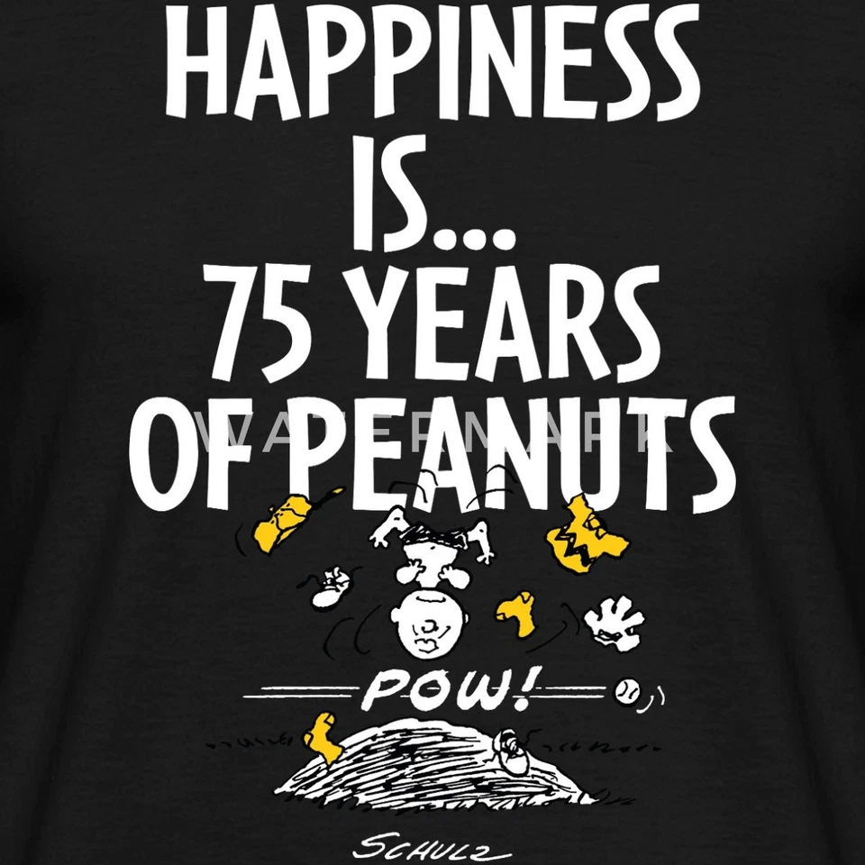 Peanuts Happiness Is… 75 Jahre Peanuts Jubiläum Männer T-Shirt - Bild 2 von 4
