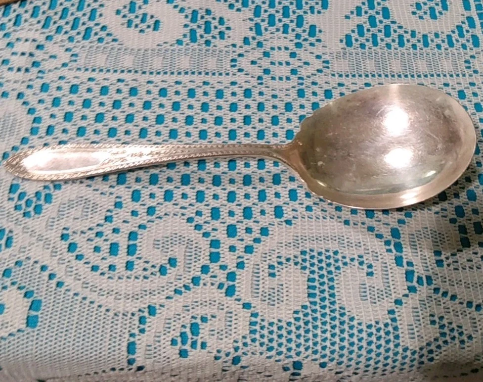 Vintage WM A Rogers A1 Plus Oneida Large Serving Spoon Ramona AKA Lakewood