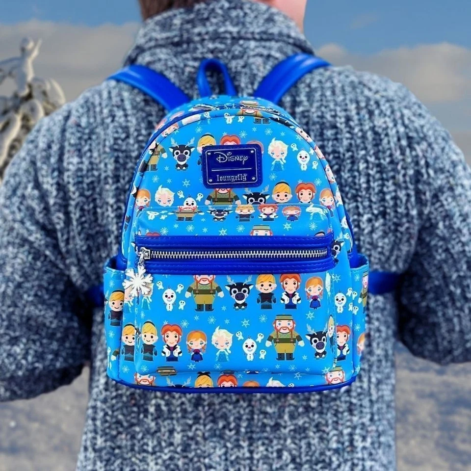 Loungefly Disney Frozen Mini Backpack Winter Edition NWT Christmas Gift Ready - Image 3 of 4