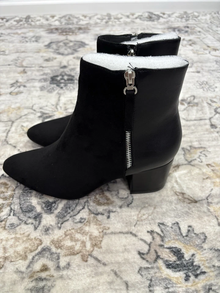 Bota de tornozelo J. Adams Zuma – Biqueira pontiaguda fechada salto baixo bloco com zíper - Imagem 2 de 4